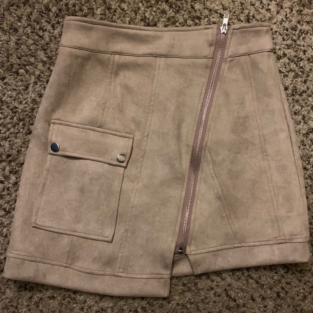 Missguided suede mini skirt